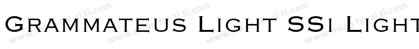 Grammateus Light SSi Light字体转换